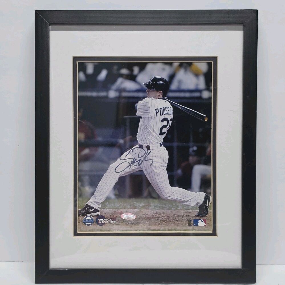 Autographed Scott Podsednik World Series 2005 White Sox Framed Photo